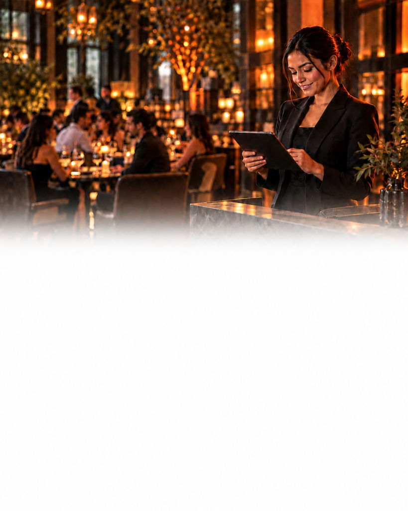 IA por sector para restaurantes: servicio de noche con reservas automáticas