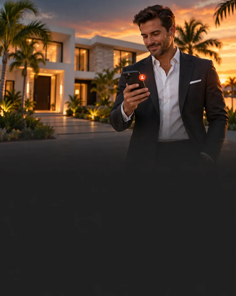 Agente inmobiliario atendiendo interesados con BiztoWallet